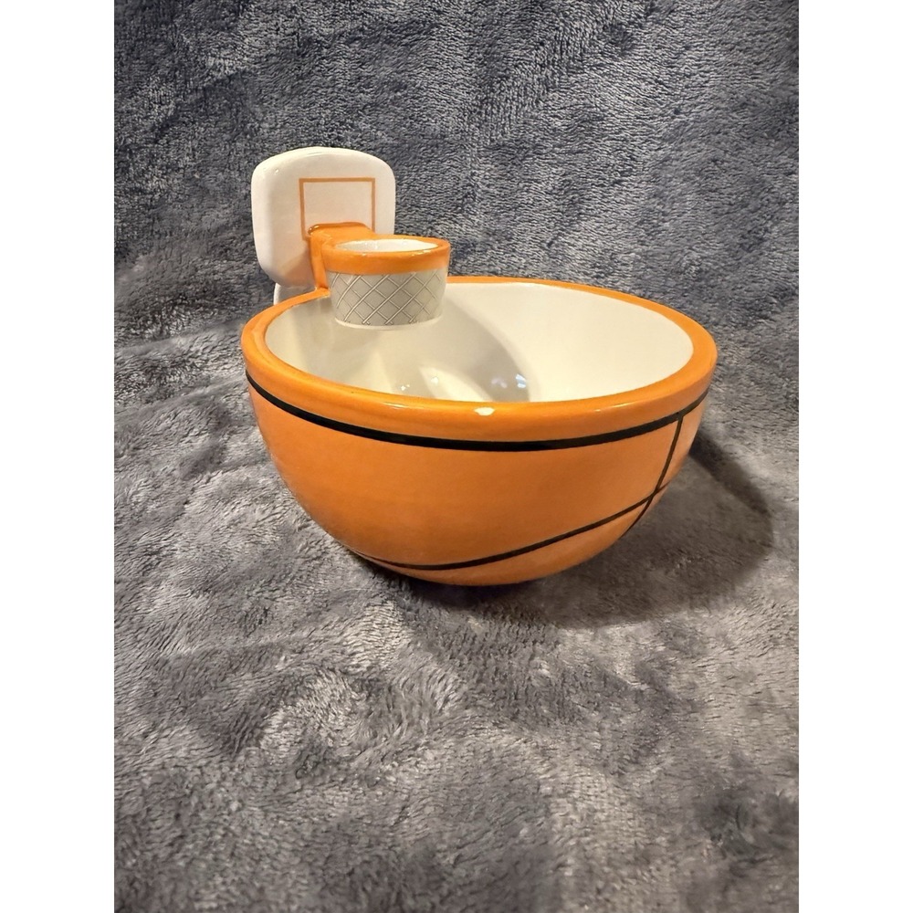 Fun Max'is Creations Orange & White Basketball Hoop Ceramic Mug